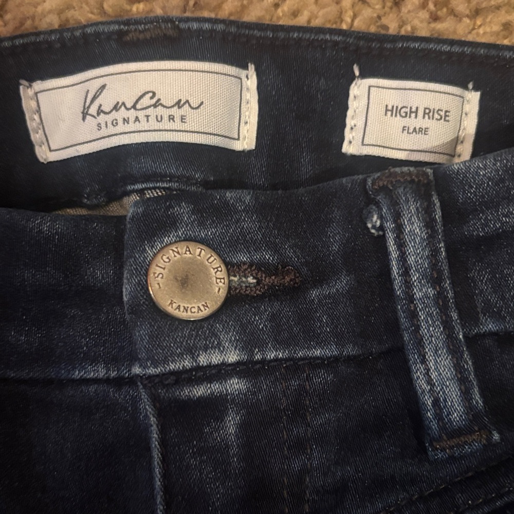 Womens KanCan Signature High Rise Flare Dark Wash Jeans size 23. - Picture 4 of 8